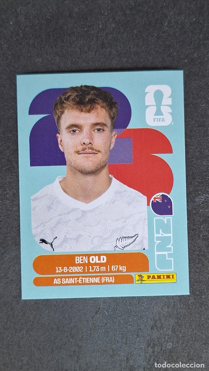 Cromos de F&uacute;tbol: L1 BEN OLD SELECCION NUEVA ZELANDA 16 MUNDIAL FIFA WORLD CUP 2026 PANINI NUNCA PEGADO SIN PEGAR