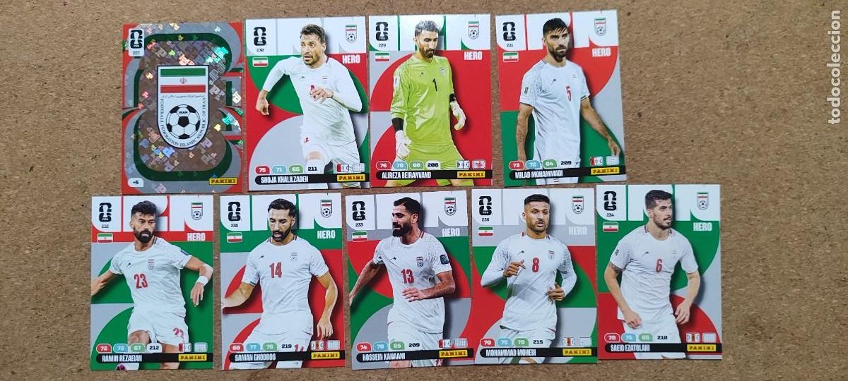 Cromos de F&uacute;tbol: ADRENALYN XL FIFA WORLD CUP 2026 LOTE 9 CARTAS DE IRAN # PANINI