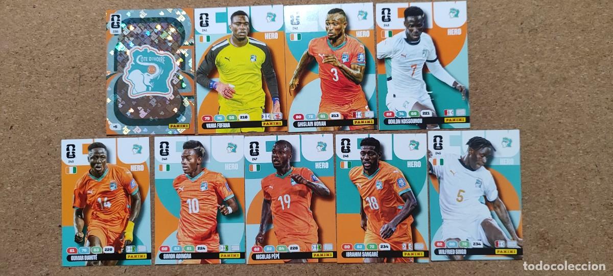 Cromos de F&uacute;tbol: ADRENALYN XL FIFA WORLD CUP 2026 LOTE 9 CARTAS DE COSTA DE IVORI # PANINI