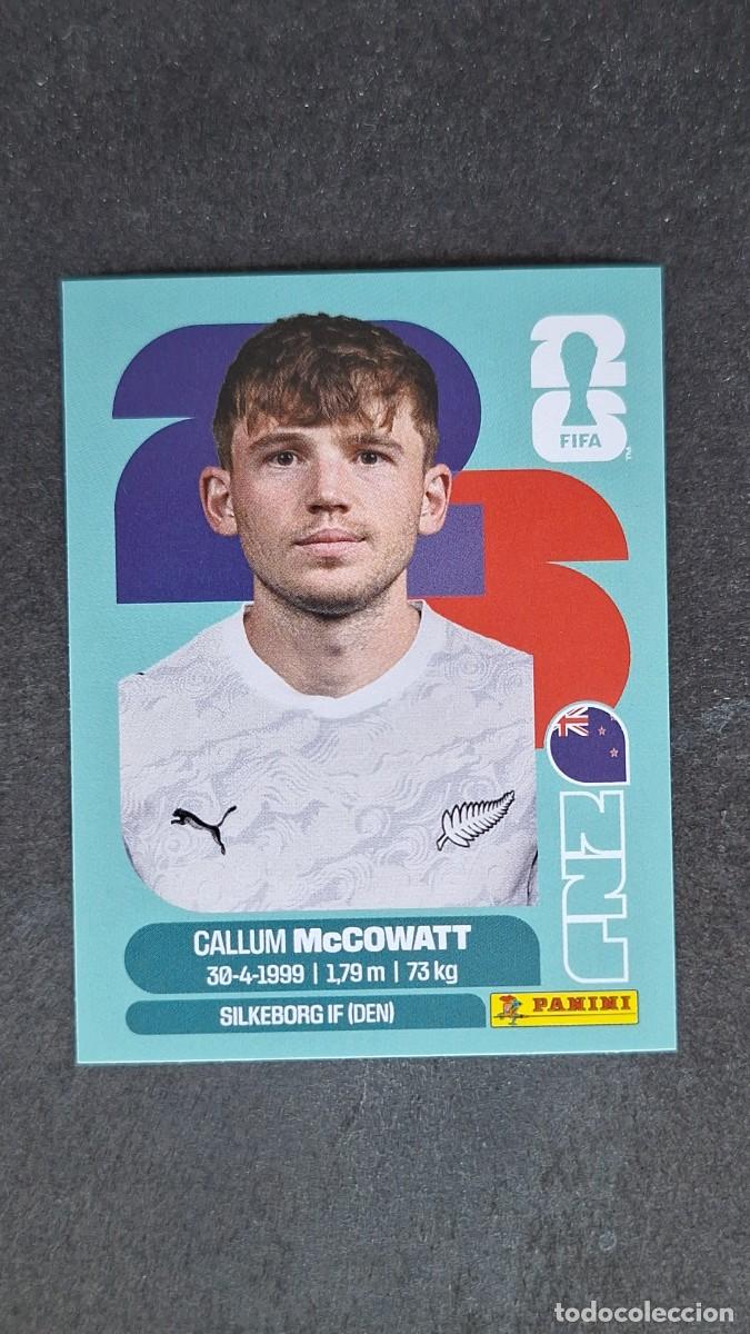 Cromos de F&uacute;tbol: L1 McCOWATT SELECCION NUEVA ZELANDA 19 MUNDIAL FIFA WORLD CUP 2026 PANINI NUNCA PEGADO SIN PEGAR
