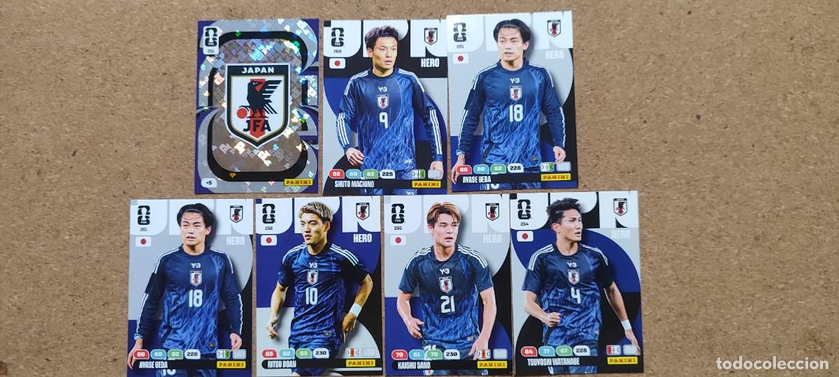 Cromos de F&uacute;tbol: ADRENALYN XL FIFA WORLD CUP 2026 LOTE 7 CARTAS DE JAPON # PANINI