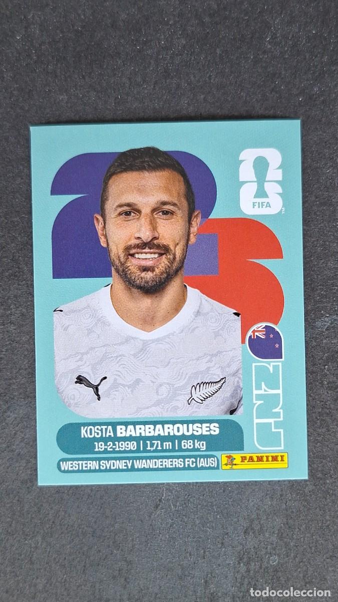 Cromos de F&uacute;tbol: L1 BARBAROUSES SELECCION NUEVA ZELANDA 20 MUNDIAL FIFA WORLD CUP 2026 PANINI NUNCA PEGADO SIN PEGAR