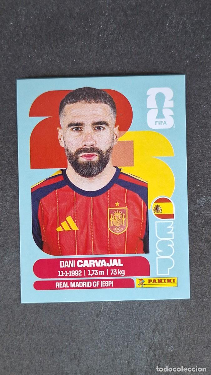 Cromos de F&uacute;tbol: L1 CARVAJAL SELECCION ESPA&Ntilde;A 7 MUNDIAL FIFA WORLD CUP 2026 PANINI NUNCA PEGADO SIN PEGAR