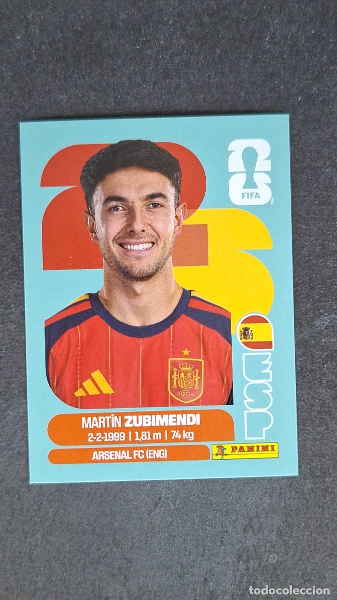Cromos de F&uacute;tbol: L1 ZUBIMENDI SELECCION ESPA&Ntilde;A 9 MUNDIAL FIFA WORLD CUP 2026 PANINI NUNCA PEGADO SIN PEGAR