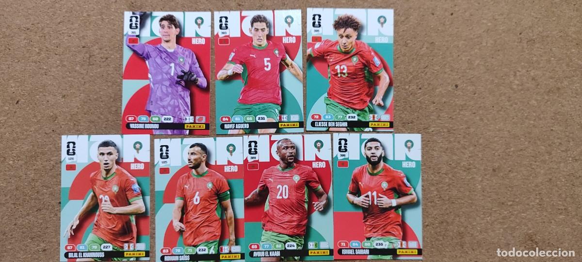 Fu&szlig;ball-Sticker: ADRENALYN XL FIFA WORLD CUP 2026 LOTE 7 CARTAS DE MARRUECOS # PANINI