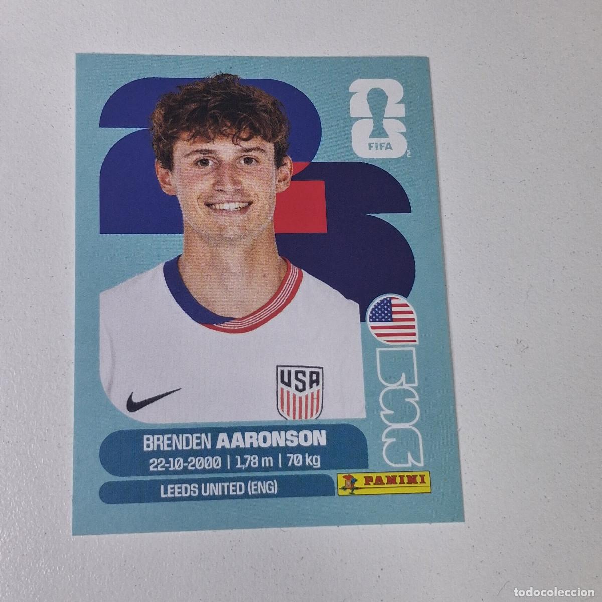 Fu&szlig;ball-Sticker: B11 USA17 BRENDEN AARONSON 17 ESTADOS UNIDOS USA MUNDIAL FIFA WORLD CUP 2026 STICKER PANINI
