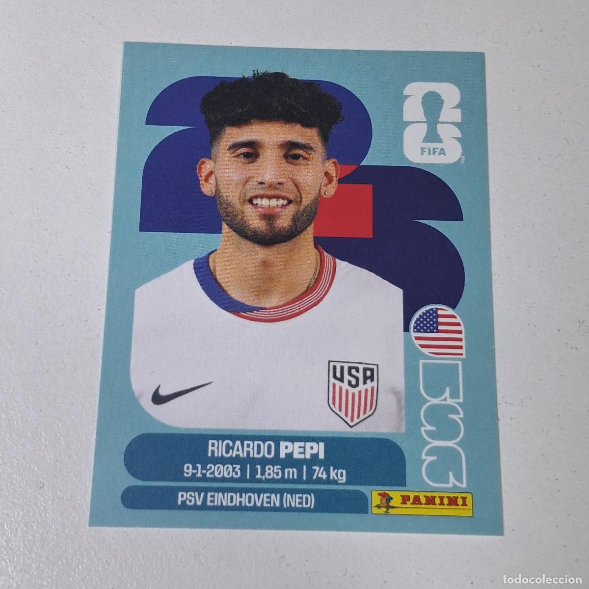Cromos de F&uacute;tbol: B11 USA18 RICARDO PEPI 18 ESTADOS UNIDOS USA MUNDIAL FIFA WORLD CUP 2026 STICKER PANINI