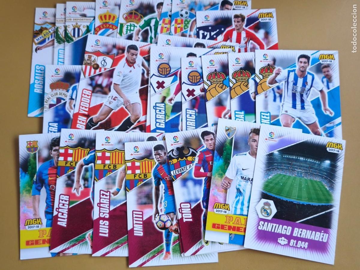 Cromos de F&uacute;tbol: megacracks 2017 18 contiene 25 cromos