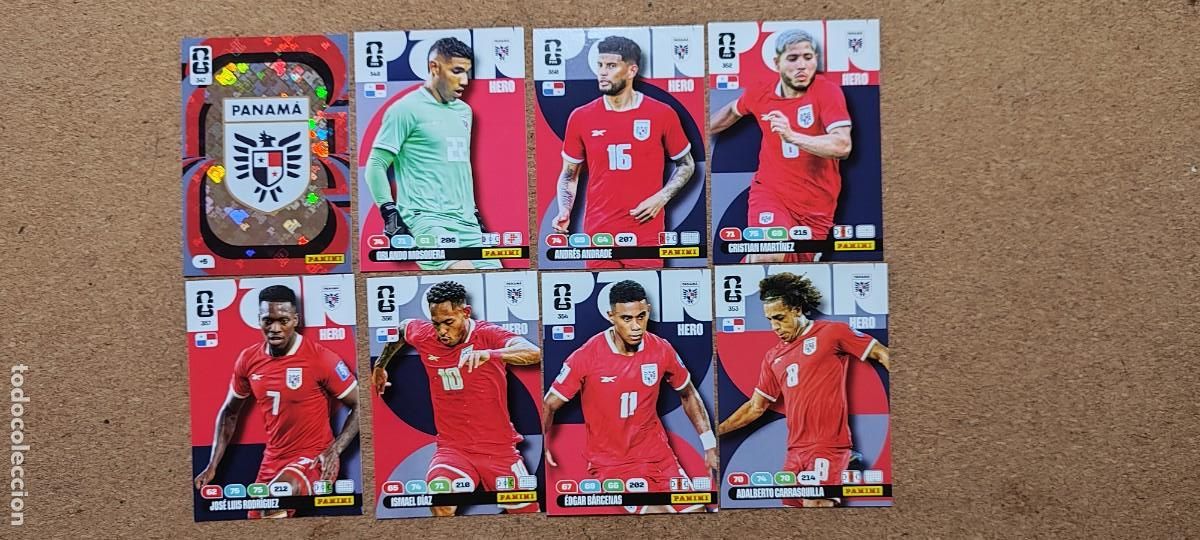 Football Stickers: ADRENALYN XL FIFA WORLD CUP 2026 LOTE 8 CARTAS DE PANAMA # PANINI