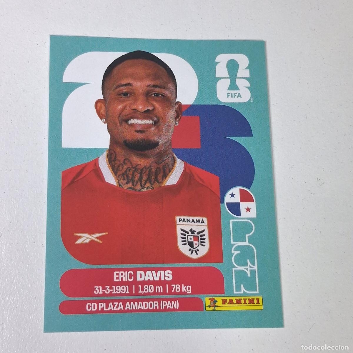 Cromos de F&uacute;tbol: B11 PAN7 ERIC DAVIS 7 PANAM&Aacute; PAN MUNDIAL FIFA WORLD CUP 2026 STICKER PANINI