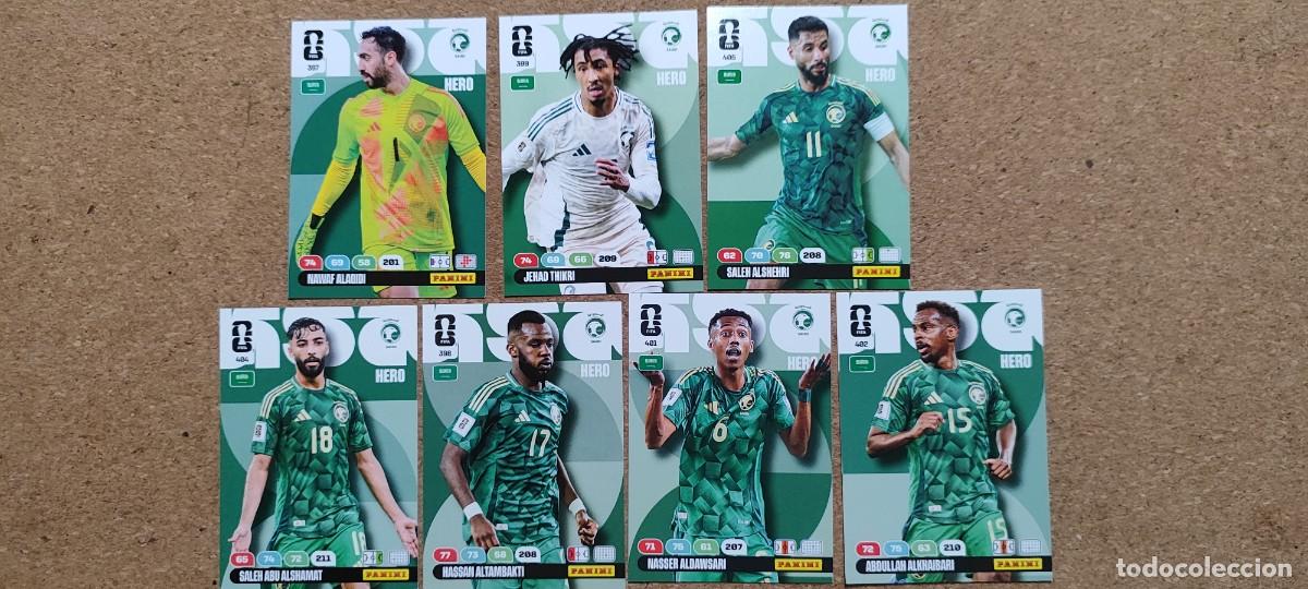 Cromos de F&uacute;tbol: ADRENALYN XL FIFA WORLD CUP 2026 LOTE 7 CARTAS DE ARABIA SAUDI # PANINI