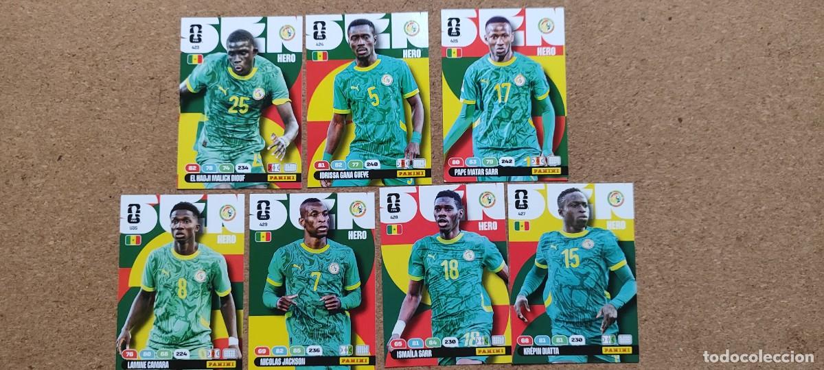 Cromos de F&uacute;tbol: ADRENALYN XL FIFA WORLD CUP 2026 LOTE 7 CARTAS DE SENEGAL # PANINI