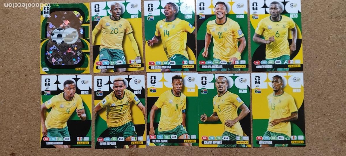 Cromos de F&uacute;tbol: ADRENALYN XL FIFA WORLD CUP 2026 LOTE 10 CARTAS DE SUDAFRICA # PANINI