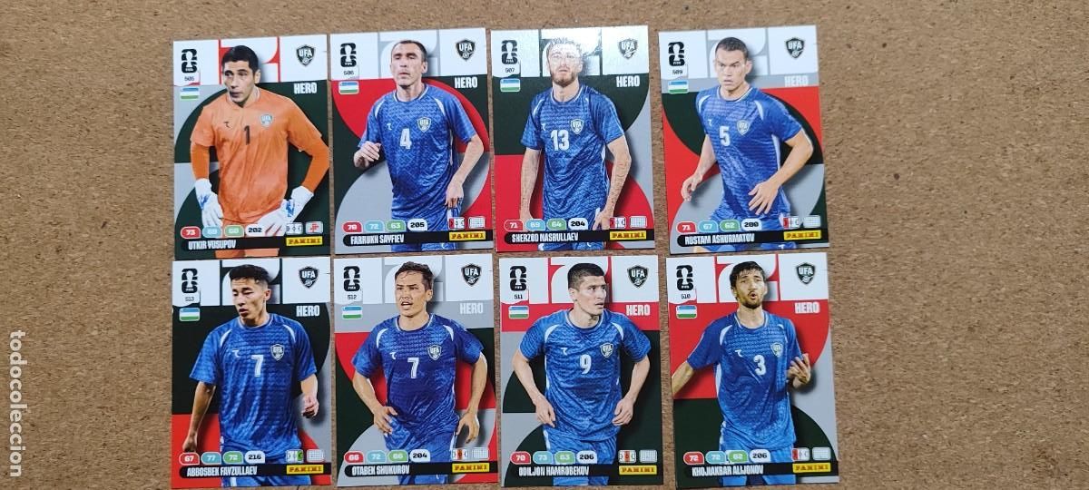 Cromos de F&uacute;tbol: ADRENALYN XL FIFA WORLD CUP 2026 LOTE 8 CARTAS DE UZBEKISTAN # PANINI