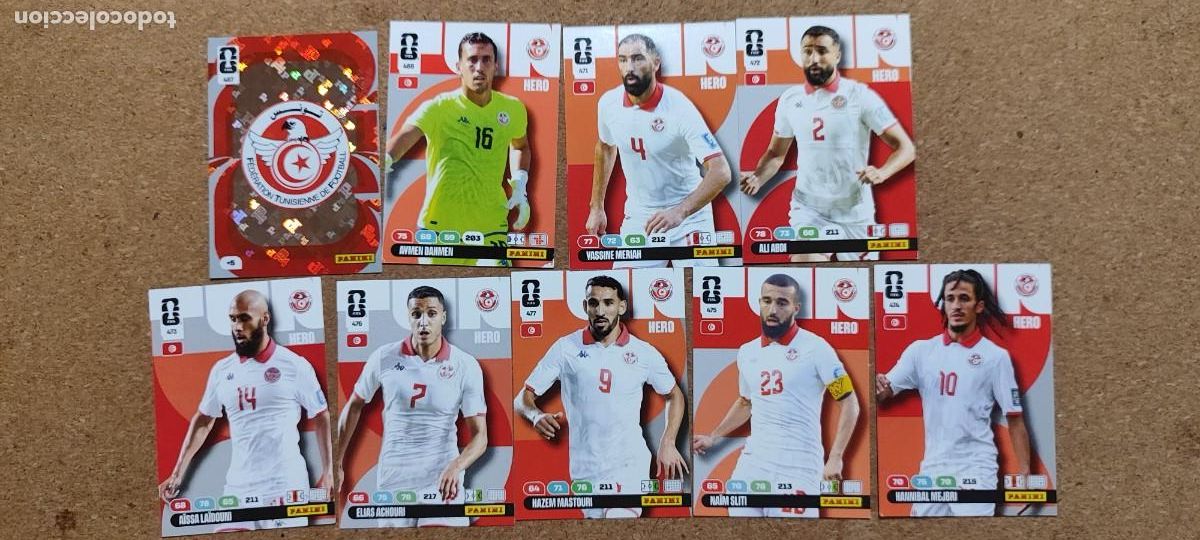 Cromos de F&uacute;tbol: ADRENALYN XL FIFA WORLD CUP 2026 LOTE 9 CARTAS DE TUNEZ # PANINI