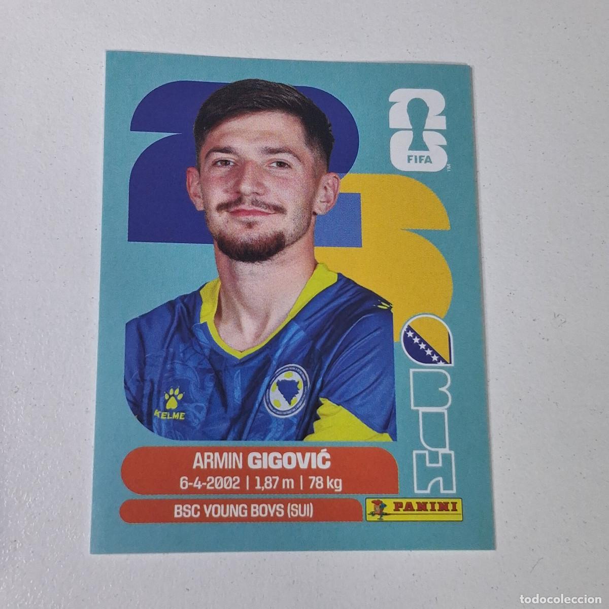 Cromos de F&uacute;tbol: B11 BIH10 ARMIN GIGOVIĆ 10 BOSNIA HERZEGOVINA BIH MUNDIAL FIFA WORLD CUP 2026 STICKER PANINI