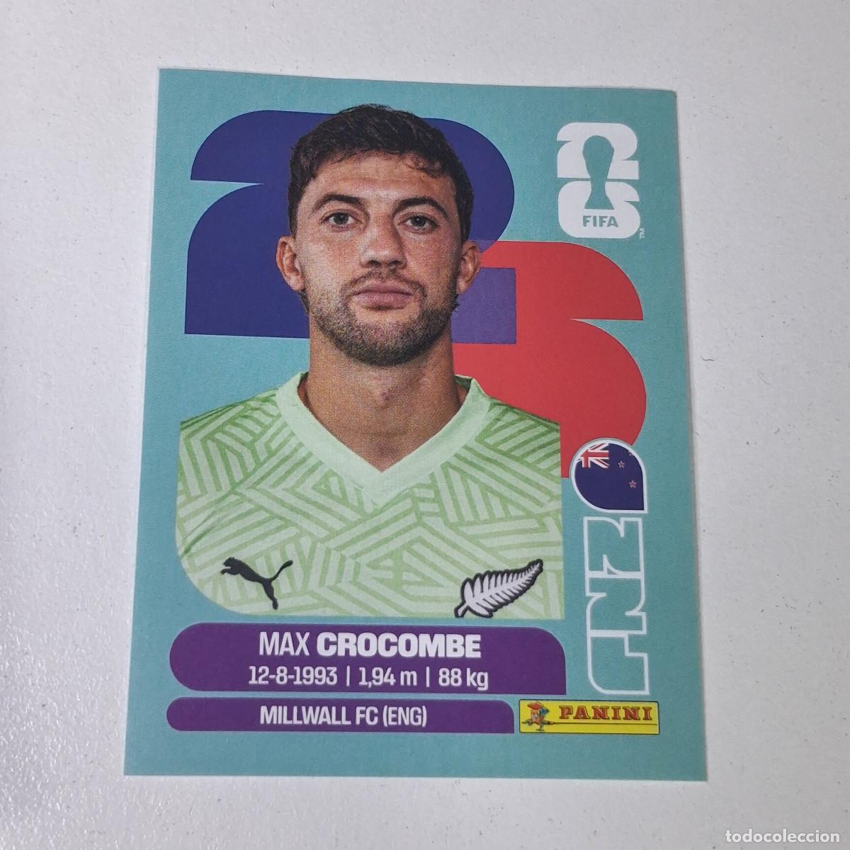 Cromos de F&uacute;tbol: B11 NZL 2 NZL2 MAX CROCOMBE NUEVA ZELANDA NZL NEW ZEALAND MUNDIAL FIFA WORLD CUP 2026 STICKER PANINI