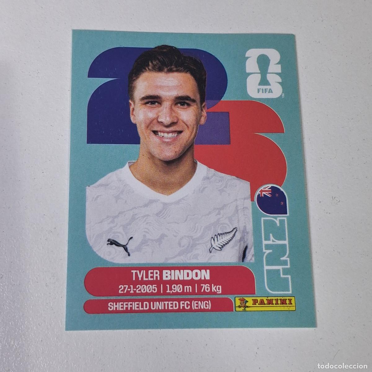 Cromos de F&uacute;tbol: B11 NZL7 TYLER BINDON 7 NUEVA ZELANDA NZL NEW ZEALAND MUNDIAL FIFA WORLD CUP 2026 STICKER PANINI