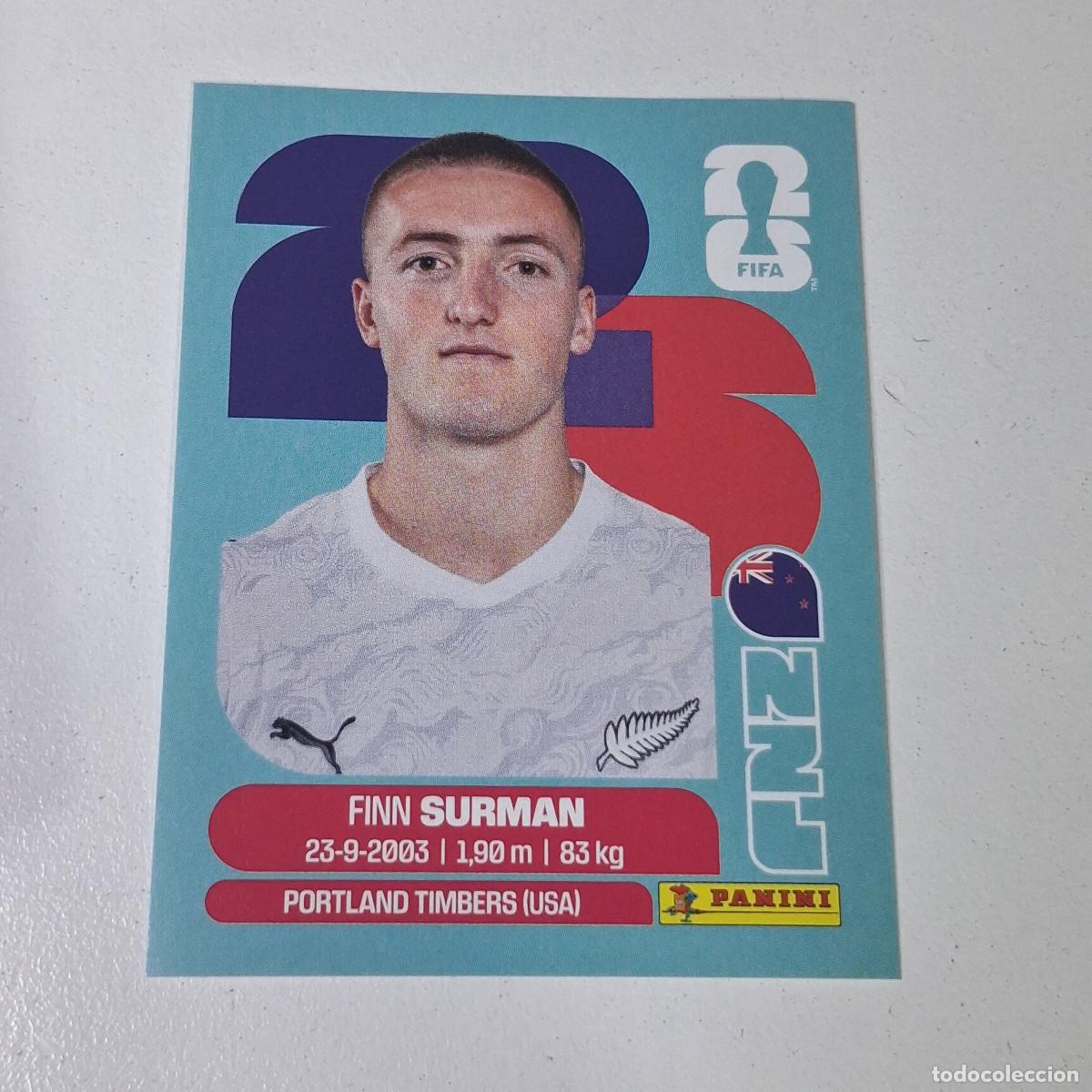 Cromos de F&uacute;tbol: B11 NZL9 FINN SURMAN 9 NUEVA ZELANDA NZL NEW ZEALAND MUNDIAL FIFA WORLD CUP 2026 STICKER PANINI