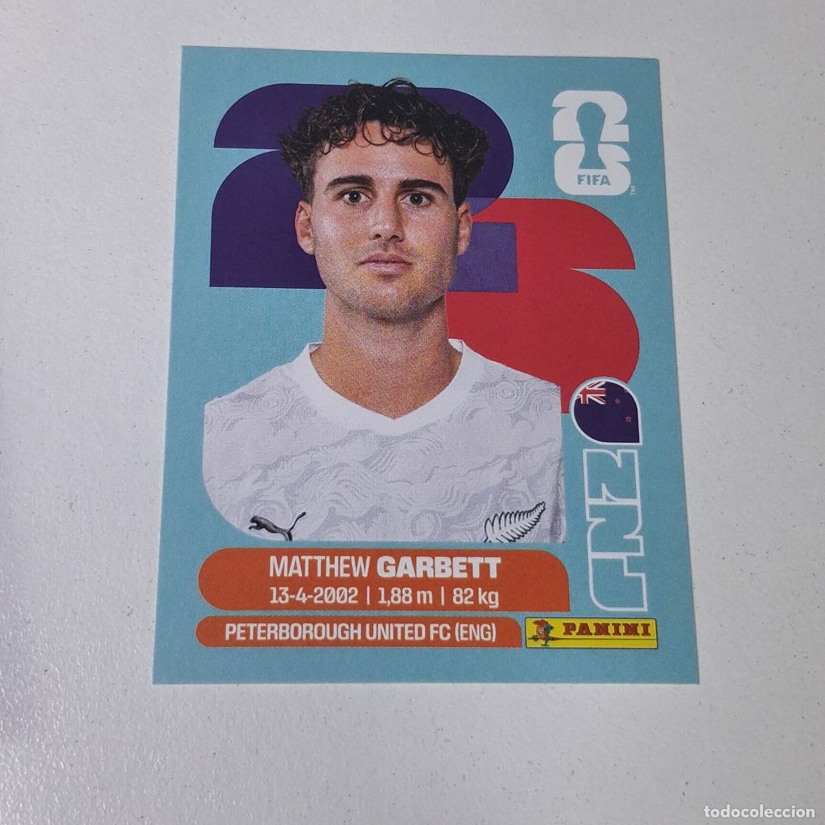 Cromos de F&uacute;tbol: B11 NZL14 MATTHEW GARBETT 14 NUEVA ZELANDA NZL NEW ZEALAND MUNDIAL FIFA WORLD CUP 2026 STICKER PANIN