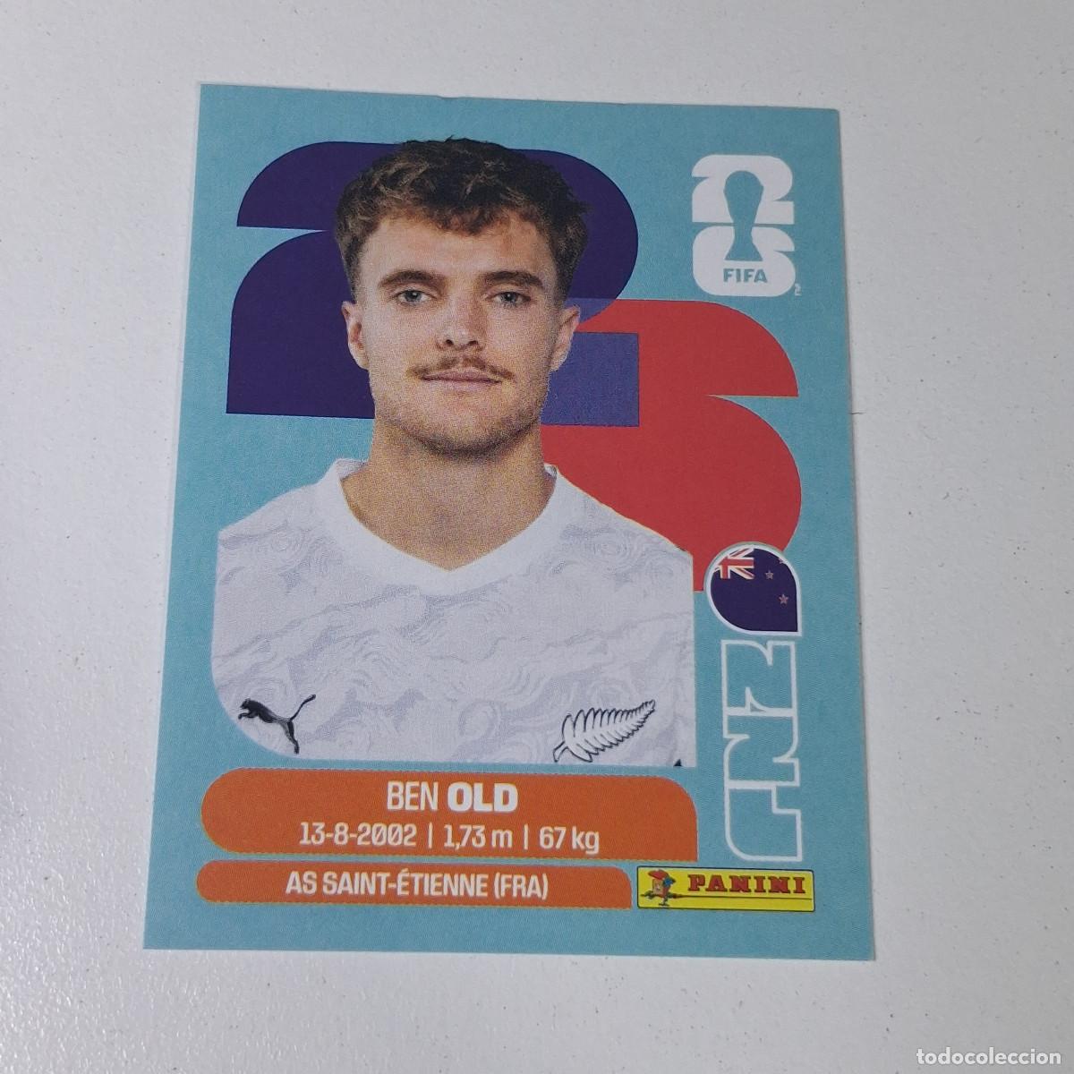 Cromos de F&uacute;tbol: B11 NZL16 BEN OLD 16 NUEVA ZELANDA NZL NEW ZEALAND MUNDIAL FIFA WORLD CUP 2026 STICKER PANINI