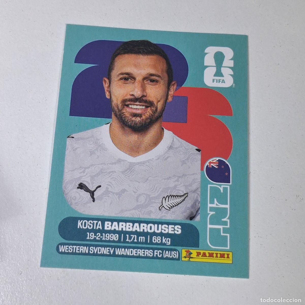 Cromos de F&uacute;tbol: B11 NZL 20 NZL20 KOSTA BARBAROUSES NUEVA ZELANDA NEW MUNDIAL FIFA WORLD CUP 2026 STICKER PANINI