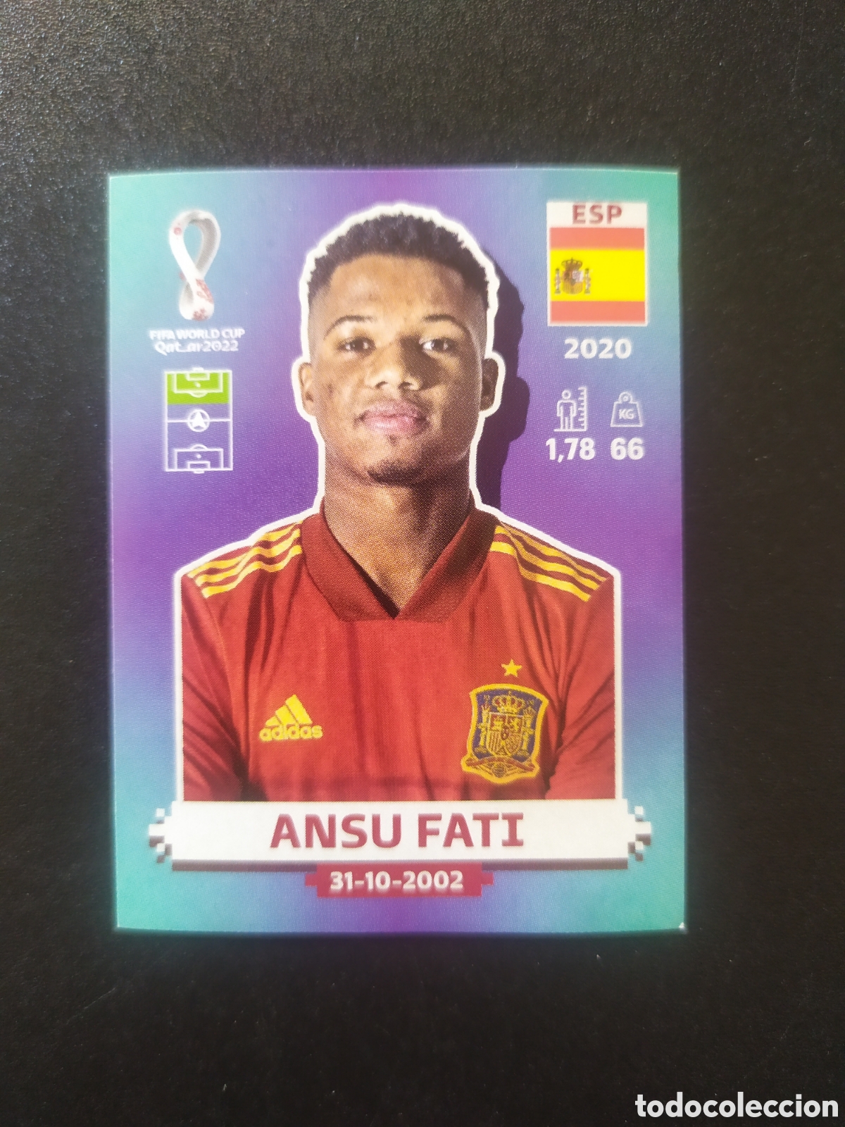 Cromos de F&uacute;tbol: FIFA World Cup Qatar 2022 panini Ansu Fati ESP 17 Espa&ntilde;a