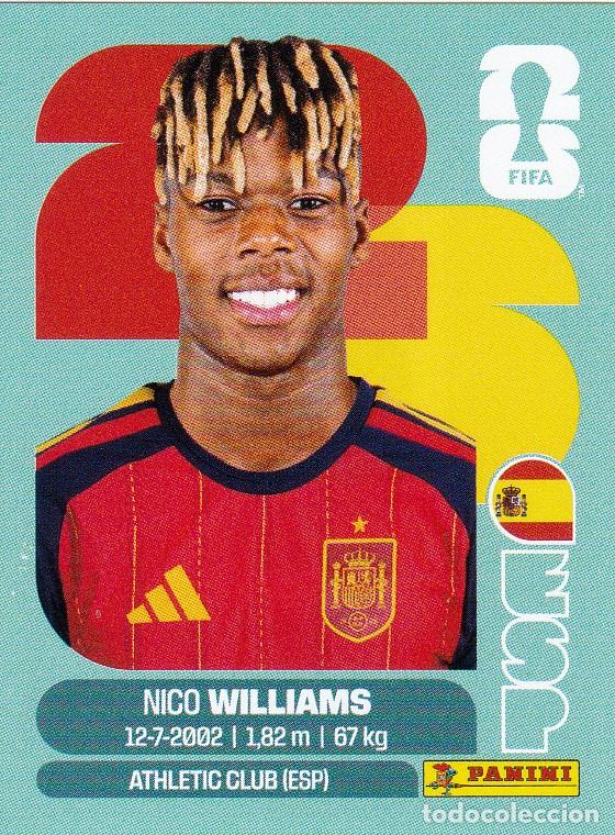 Cromos de F&uacute;tbol: FIFA WORLD CUP 2026 * NICO WILLIAMS N&ordm; 17 * DE ESPA&Ntilde;A - NUEVO DE SOBRE (A-18)