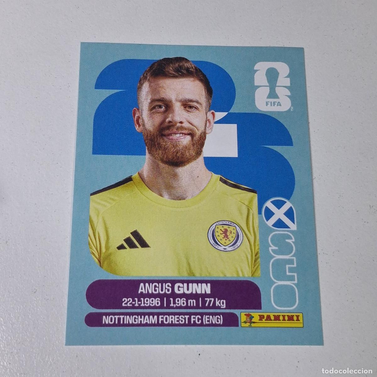 Cromos de F&uacute;tbol: B11 SCO 2 SCO2 ANGUS GUNN ESCOCIA SCOTLAND SCO MUNDIAL FIFA WORLD CUP 2026 STICKER PANINI
