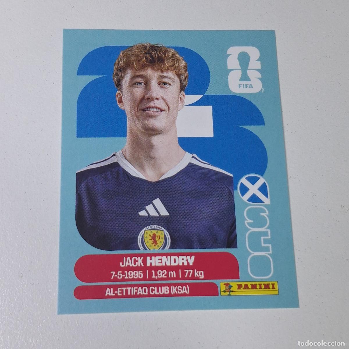 Cromos de F&uacute;tbol: B11 SCO3 JACK HENDRY 3 ESCOCIA SCOTLAND SCO MUNDIAL FIFA WORLD CUP 2026 STICKER PANINI