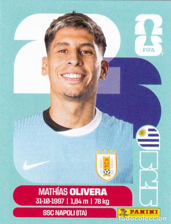 Cromos de Futebol: FIFA WORLD CUP 2026 * OLIVERA N&ordm; 7 * DE URUGUAY - NUEVO DE SOBRE (A-18)