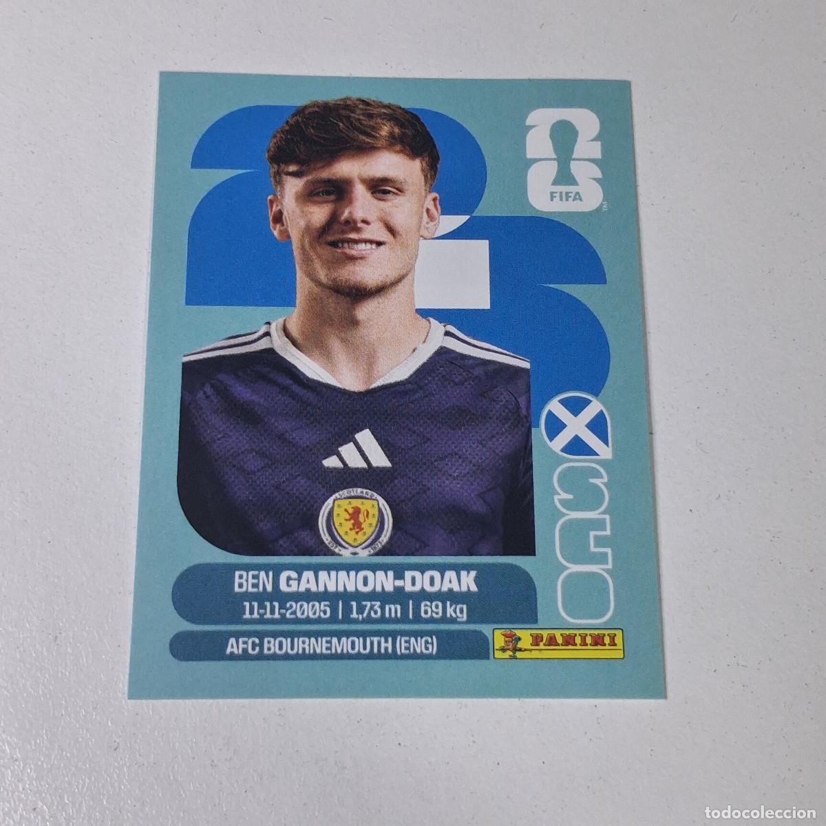 Cromos de F&uacute;tbol: B11 SCO20 BEN GANNON-DOAK 20 ESCOCIA SCOTLAND SCO MUNDIAL FIFA WORLD CUP 2026 STICKER PANINI