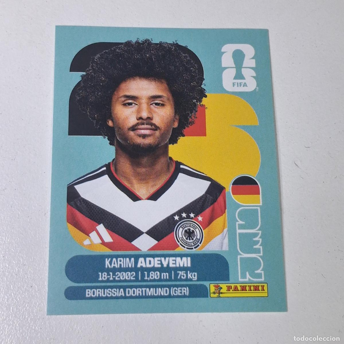 Cromos de F&uacute;tbol: B11 GER19 KARIM ADEYEMI 19 ALEMANIA GERMANY GER MUNDIAL FIFA WORLD CUP 2026 STICKER PANINI