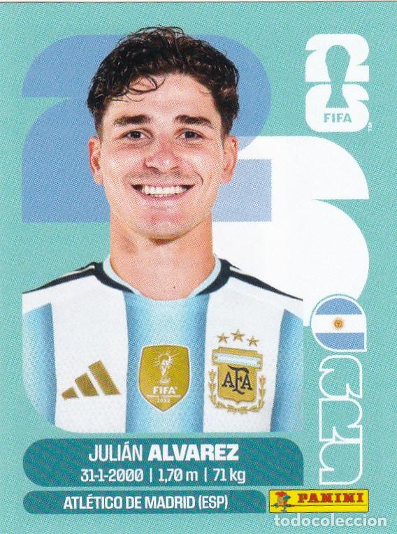 Cromos de F&uacute;tbol: FIFA WORLD CUP 2026 * JULI&Aacute;N ALVAREZ N&ordm; 19 * DE ARGENTINA - NUEVO DE SOBRE (A-18)