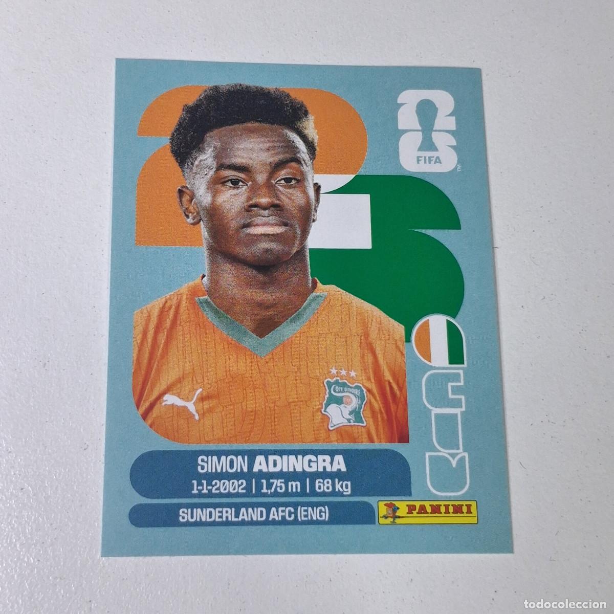 Cromos de F&uacute;tbol: B11 CIV 17 CIV17 SIMON ADINGRA COSTA DE MARFIL CIV MUNDIAL FIFA WORLD CUP 2026 STICKER PANINI