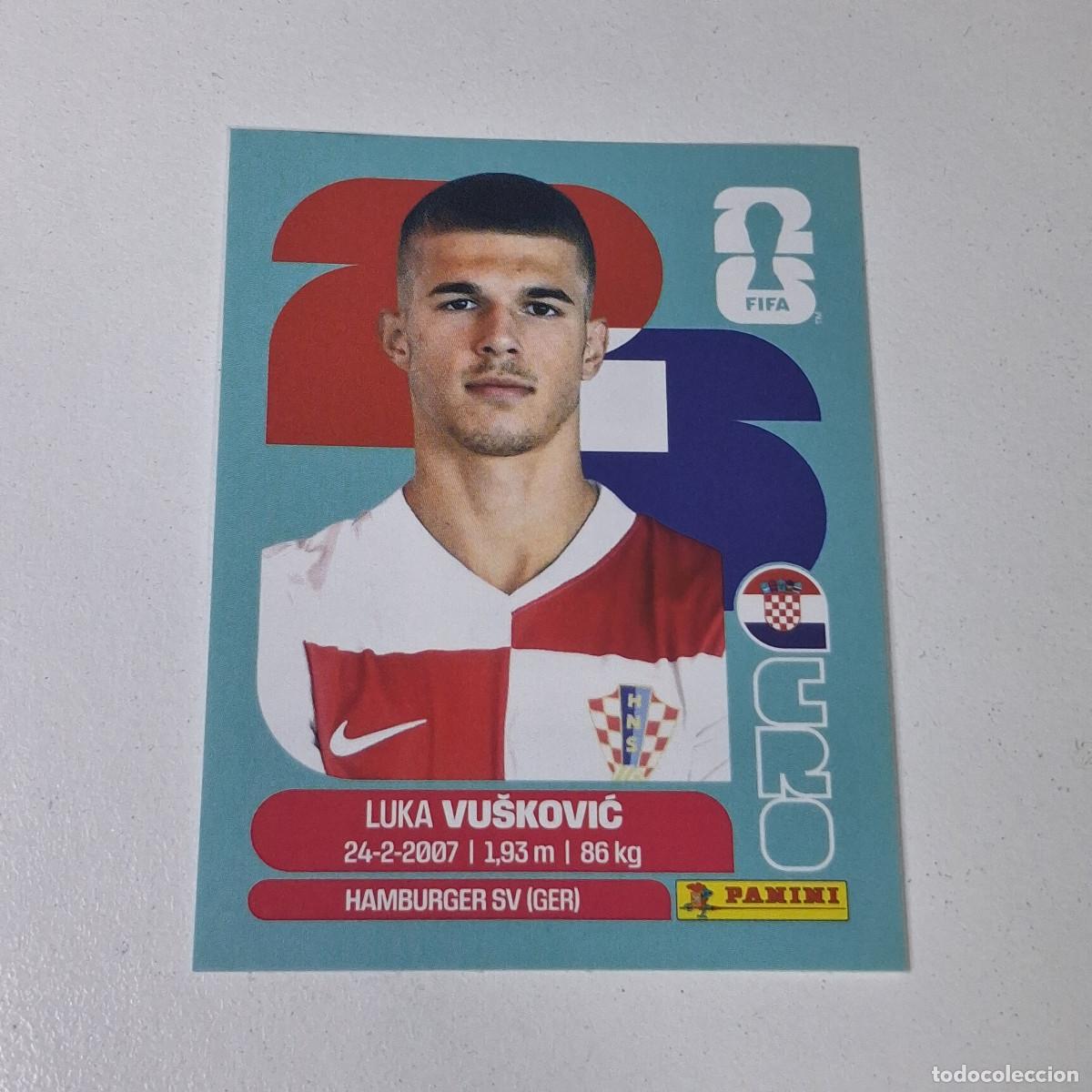 Cromos de F&uacute;tbol: B11 CRO6 LUKA VU&Scaron;KOVIĆ 6 CROACIA CROATIA CRO MUNDIAL FIFA WORLD CUP 2026 STICKER PANINI