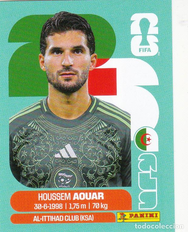 Cromos de F&uacute;tbol: FIFA WORLD CUP 2026 * AOUAR N&ordm; 9 * DE ARGELIA - NUEVO DE SOBRE (A-18)