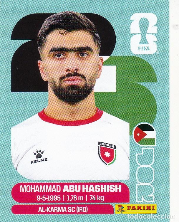 Cromos de F&uacute;tbol: FIFA WORLD CUP 2026 * ABU HASHISH N&ordm; 4 * DE JORDANIA - NUEVO DE SOBRE (A-18)