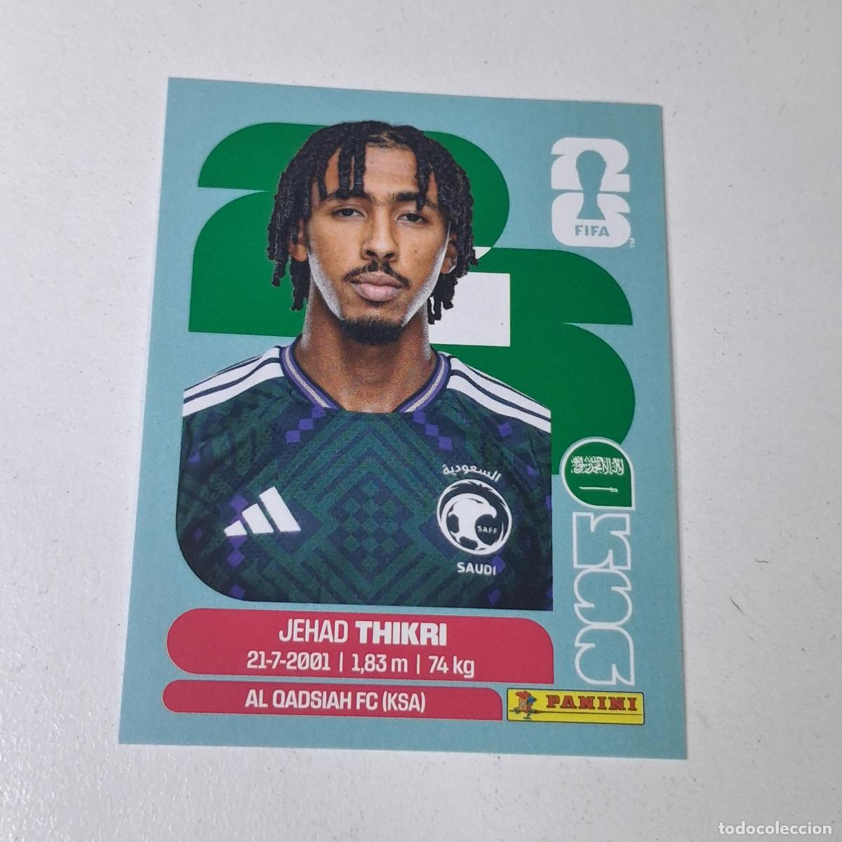 Cromos de F&uacute;tbol: B11 KSA6 JIHAD THAKRI 6 ARABIA SAUD&Iacute; KSA MUNDIAL FIFA WORLD CUP 2026 STICKER PANINI