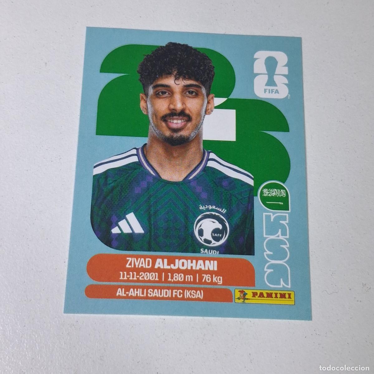 Cromos de F&uacute;tbol: B11 KSA10 ZIYAD ALJOHANI 10 ARABIA SAUD&Iacute; KSA MUNDIAL FIFA WORLD CUP 2026 STICKER PANINI