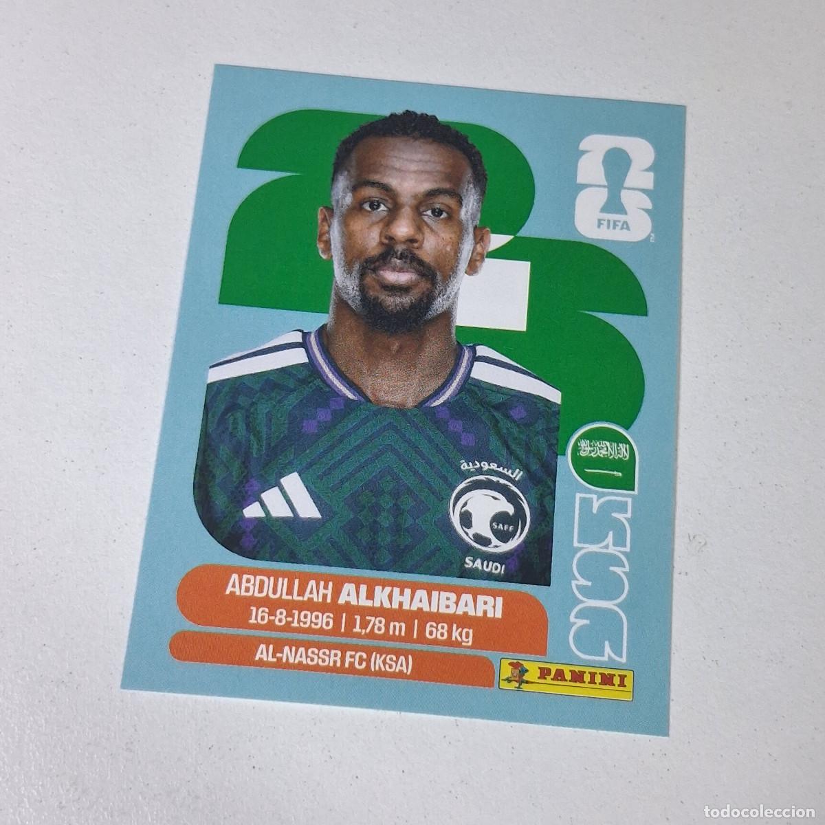 Cromos de F&uacute;tbol: B11 KSA 11 KSA11 ABDULLAH ALKHAIBARI ARABIA SAUD&Iacute; KSA MUNDIAL FIFA WORLD CUP 2026 STICKER PANINI