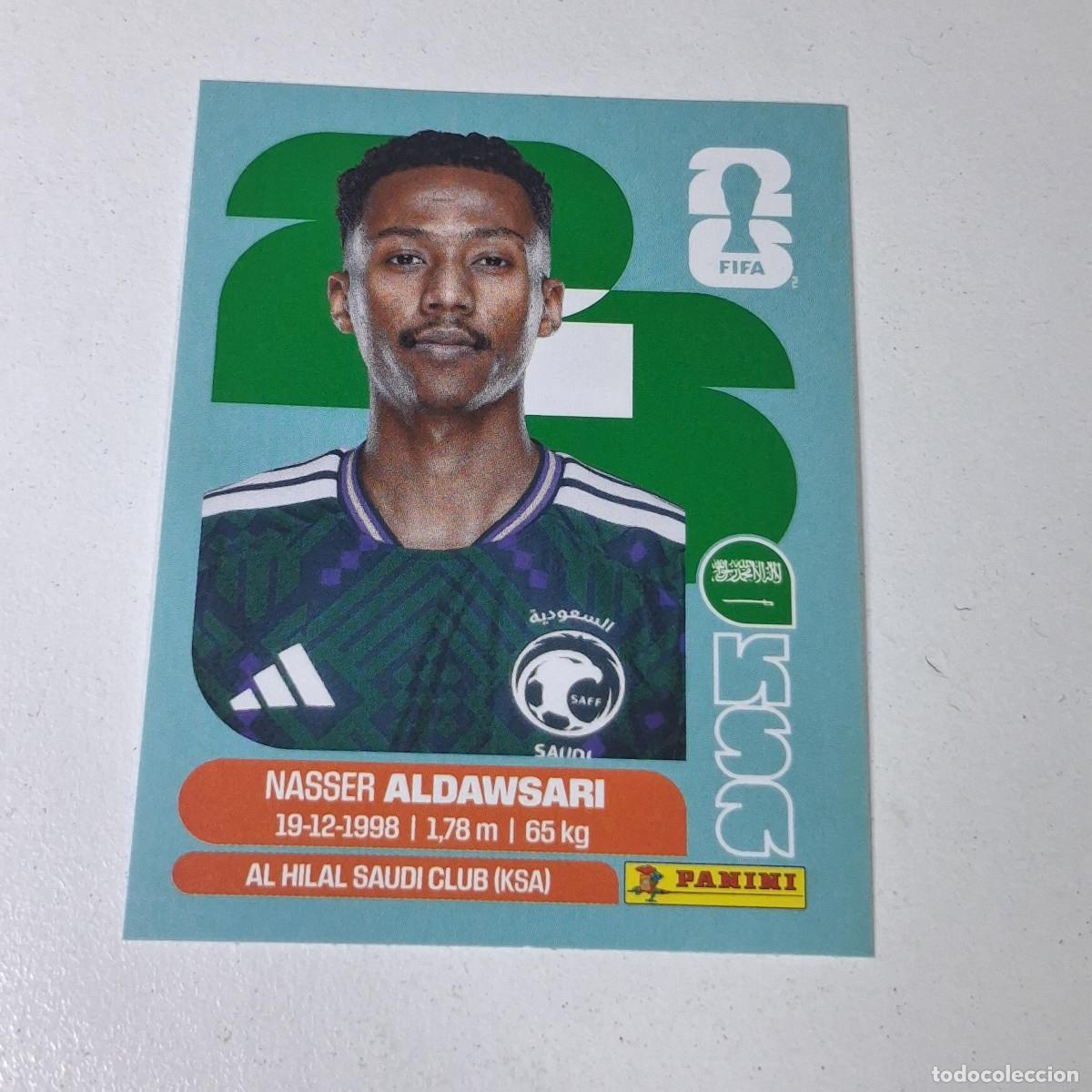 Cromos de F&uacute;tbol: B11 KSA12 NASSER ALDAWSARI 12 ARABIA SAUD&Iacute; KSA MUNDIAL FIFA WORLD CUP 2026 STICKER PANINI