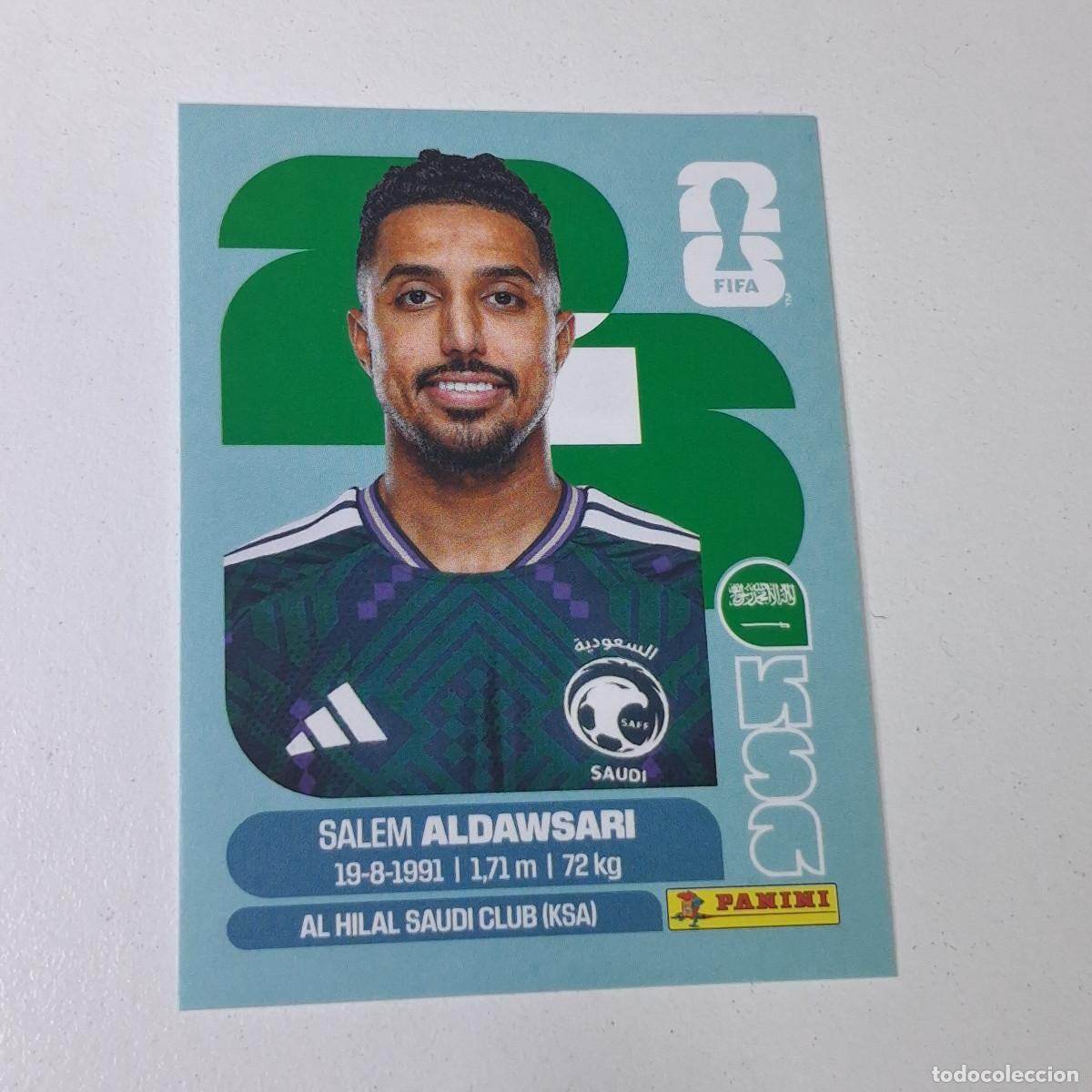 Cromos de F&uacute;tbol: B11 KSA16 SALEM ALDAWSARI 16 ARABIA SAUD&Iacute; KSA MUNDIAL FIFA WORLD CUP 2026 STICKER PANINI