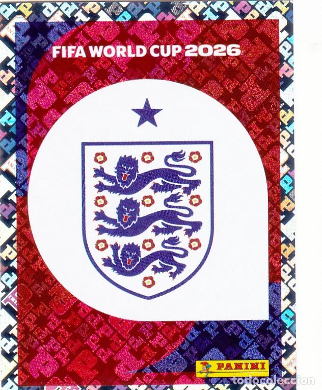 Cromos de F&uacute;tbol: FIFA WORLD CUP 2026 * ESCUDO N&ordm; 1 * DE INGLATERRA - NUEVO DE SOBRE (A-18)