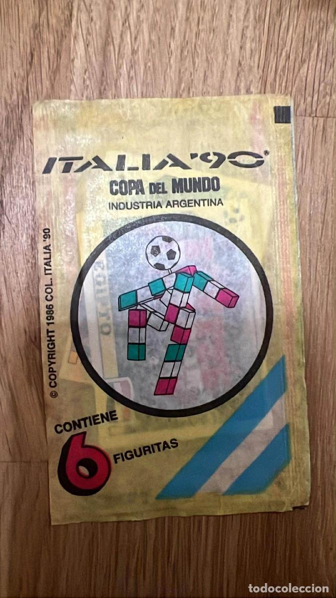 Cromos de F&uacute;tbol: Sobre cromos Italia 90 argentina