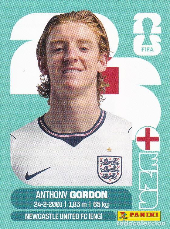 Cromos de F&uacute;tbol: FIFA WORLD CUP 2026 * GORDON N&ordm; 15 * DE INGLATERRA - NUEVO DE SOBRE (A-18)