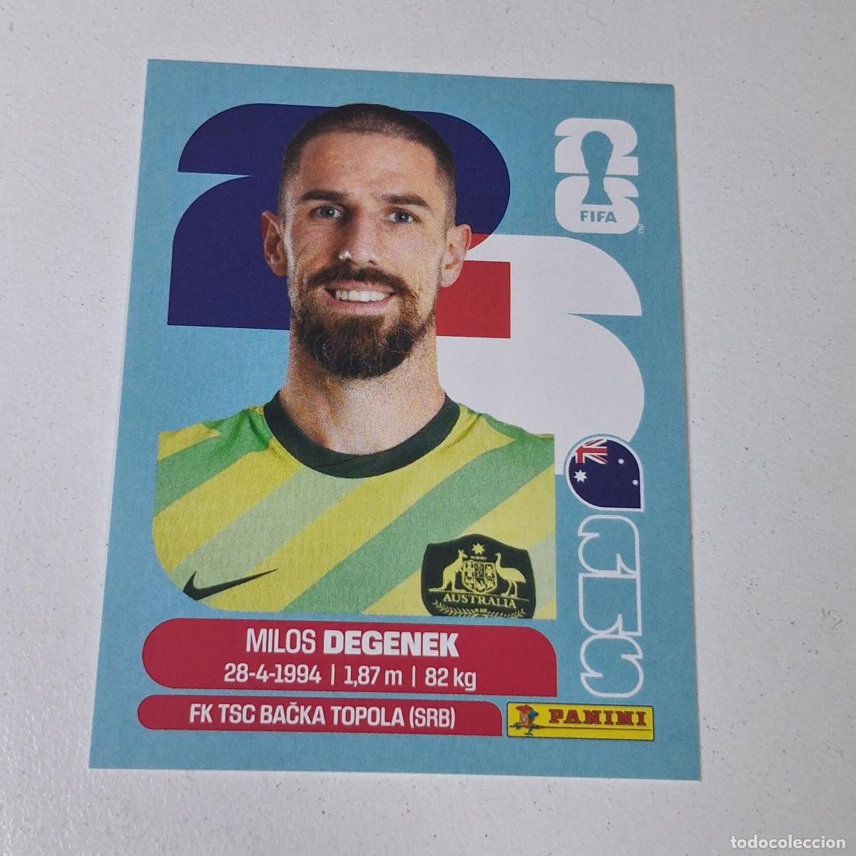 Cromos de F&uacute;tbol: B11 AUS 10 AUS10 MILOS DEGENEK AUSTRALIA AUS MUNDIAL FIFA WORLD CUP 2026 STICKER PANINI