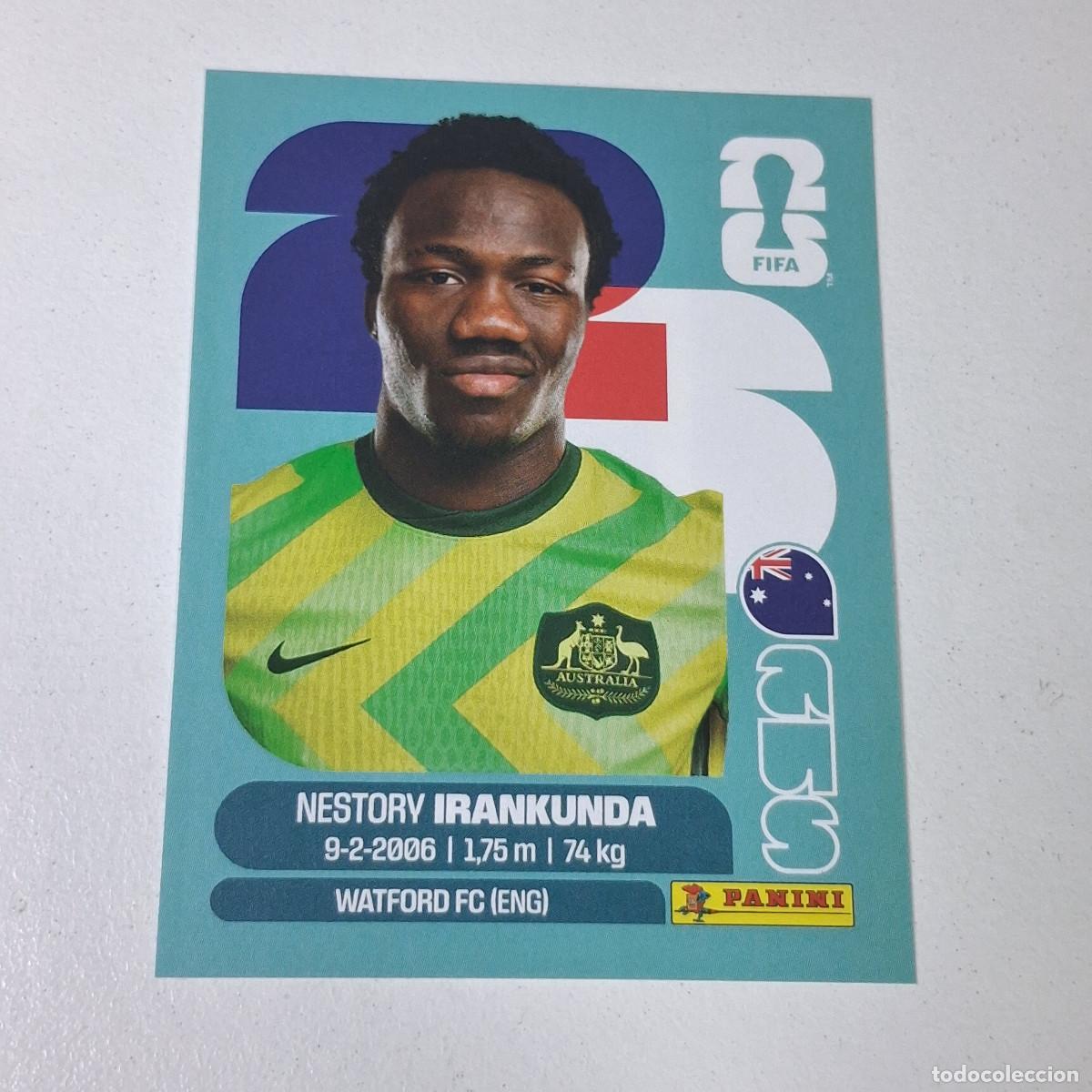 Cromos de F&uacute;tbol: B11 AUS19 NESTORY IRANKUNDA 19 AUSTRALIA AUS MUNDIAL FIFA WORLD CUP 2026 STICKER PANINI