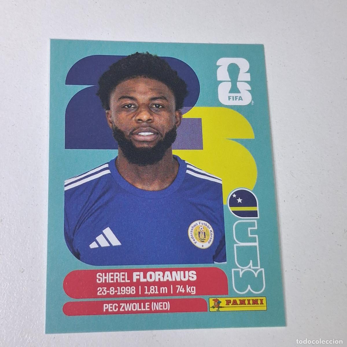 Cromos de F&uacute;tbol: B11 CUW4 SHEREL FLORANUS 4 CURAZAO CURA&Ccedil;AO CUW MUNDIAL FIFA WORLD CUP 2026 STICKER PANINI