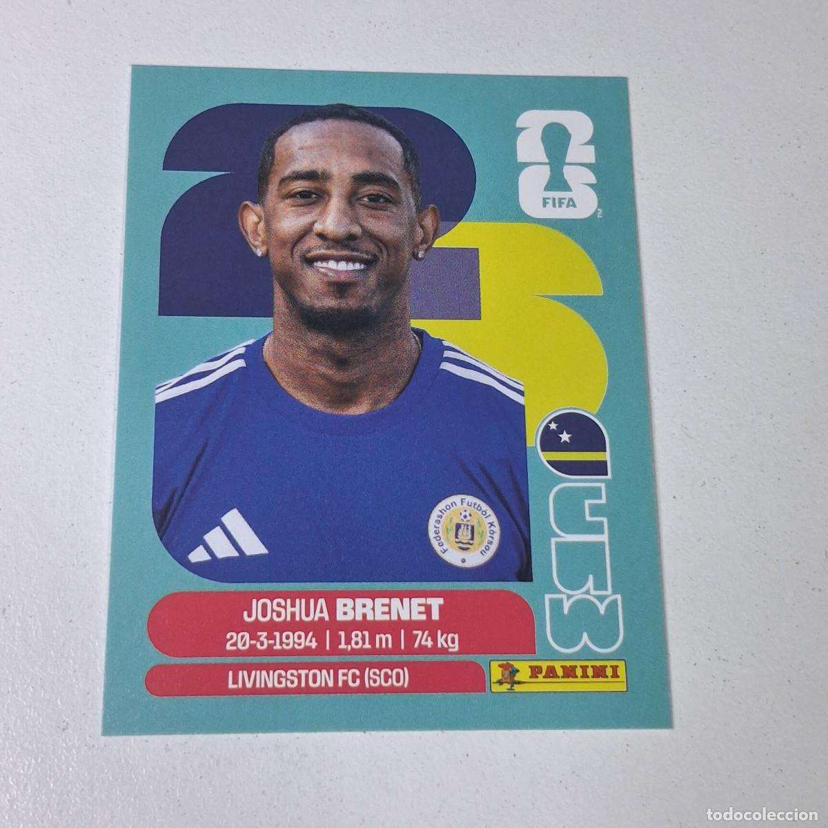 Cromos de F&uacute;tbol: B11 CUW6 JOSHUA BRENET 6 CURAZAO CURA&Ccedil;AO CUW MUNDIAL FIFA WORLD CUP 2026 STICKER PANINI